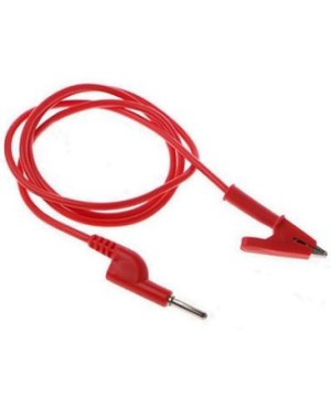 CABLE BANANA-CAIMÁN TIPO P2002 ROJO DE 1 METRO