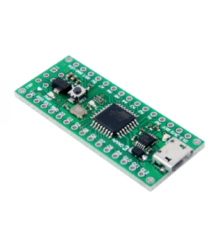 TARJETA DE DESARROLLO BASADA EN EL MICROCONTROLADOR ATMEGA328. ES UNA TARJETA PEQUEÑA, COMPLETA Y AMIGABLE, FÁCIL DE CONECTAR EN UN BOARD. TRABAJA CON UN CABLE MINI USB.