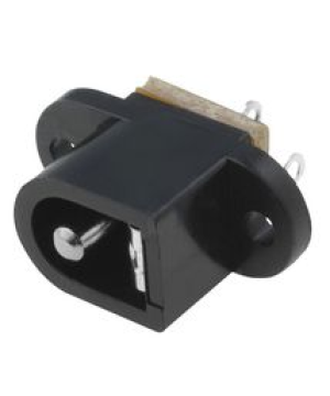 DC POWER CONNECTOR, JACK, 5 A, 2.5 MM, PANEL MOUNT, SOLDER